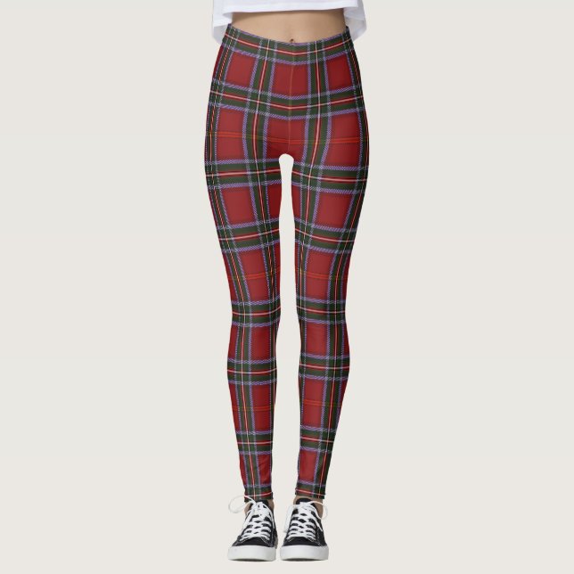 Röda balar för kvinnor med flera Färg Leggings (Framsida)