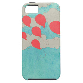 Röda ballonger iPhone 5 skydd