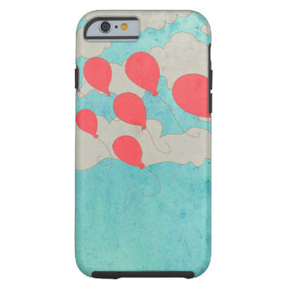 Röda ballonger tough iPhone 6 fodral