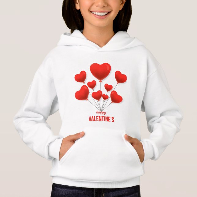 Röda ballonger för lycklig Valentine | HELGDAGAR T Shirt (Framsida)