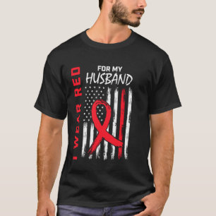 Röda bandet make hjärtsjukdom medvetenhet produkt t shirt