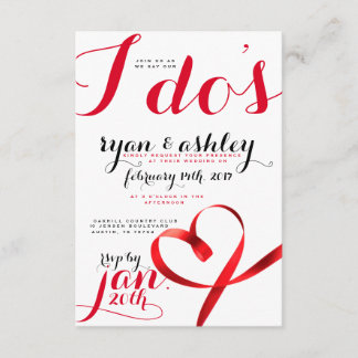 Röda bandhjärtan! inbjudningar