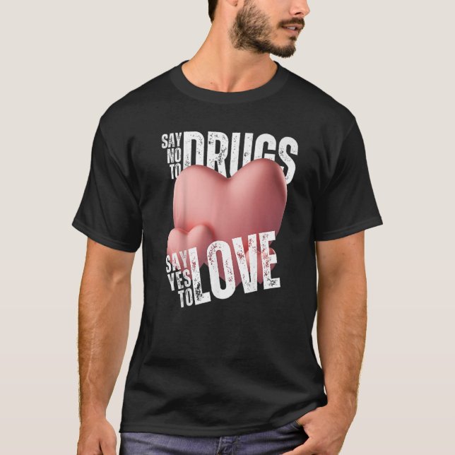 Röda bandveckan säger nej till droger säger ja til t shirt (Framsida)