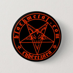 Röda Baphomet knäppas Knapp