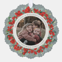 Röda bär + Julkransfotografi med eukalyptus