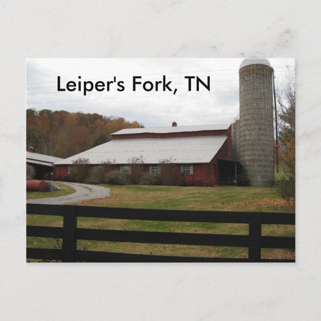Röda Barn från Leiper's Fork Vykort (Framsida)