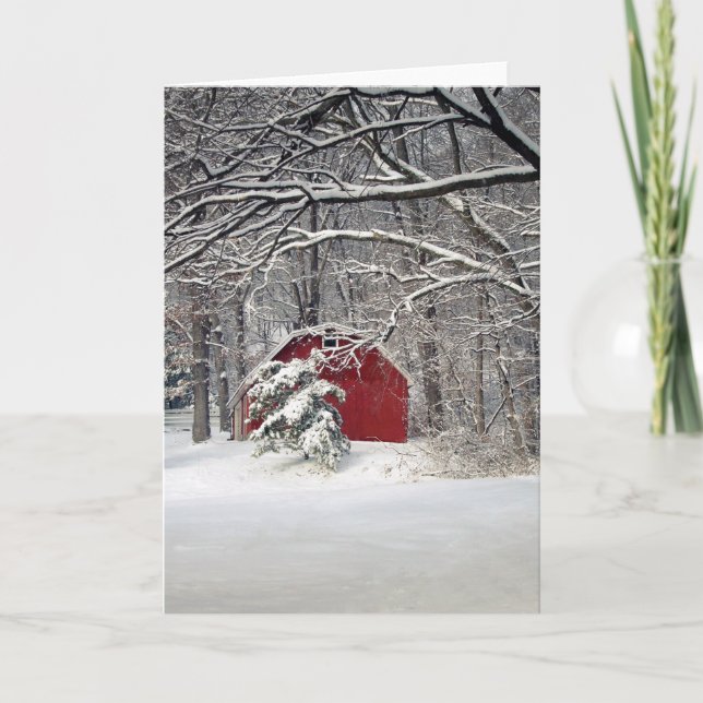 Röda barnen i Snö 2011 Helgkort (Framsida)