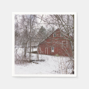 Röda barnen i Snö Pappersservett