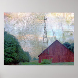 Röda barns blandade media poster