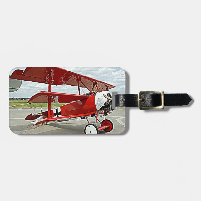 Röda barons triplane bagagebricka (Horisontell Framsida)