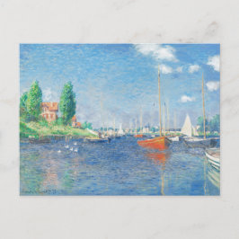 Röda båtar i Argentina av Monet Vykort