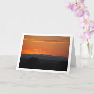 Röda Berg Himmel Landskap Kort