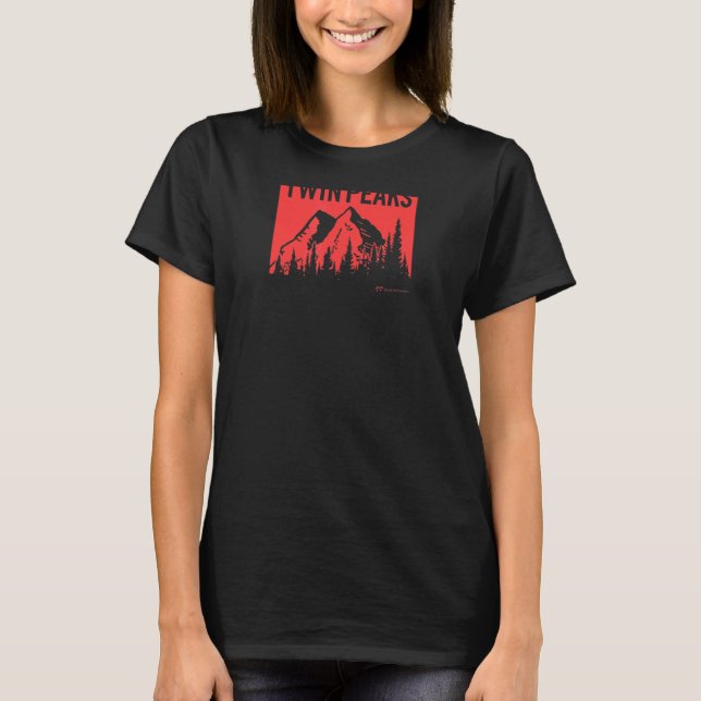 Röda bergsområdet Twin Peaks T Shirt (Framsida)