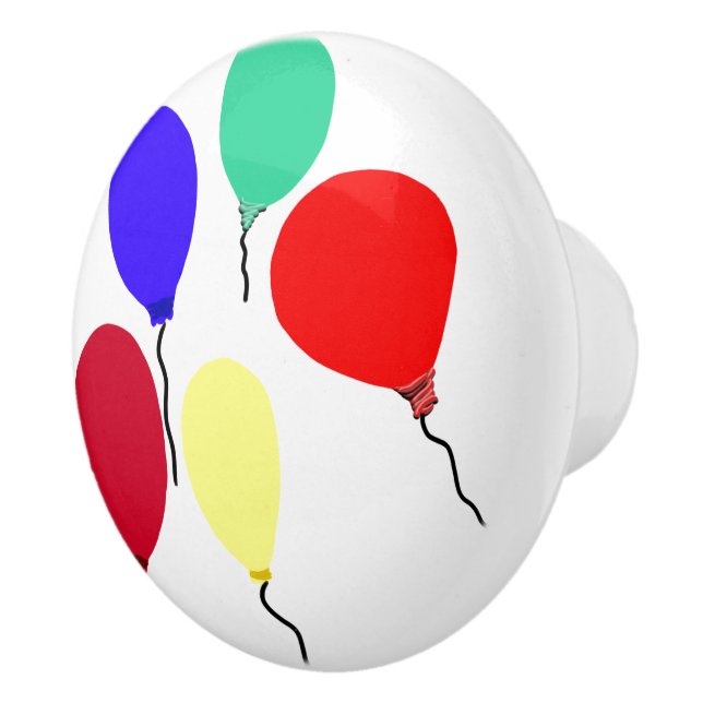 Röda Blå Gröna Ballonger Knopp (Höger)