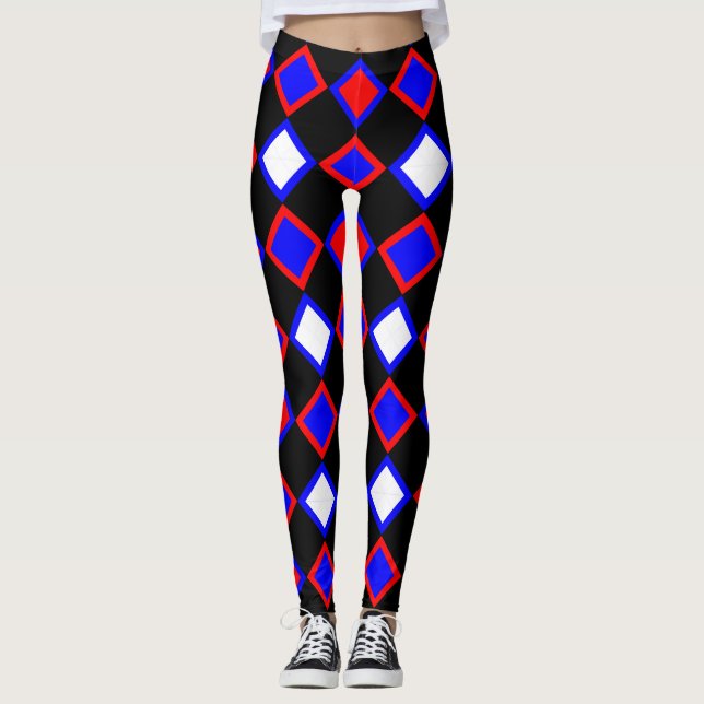 Röda Blå Leggings (Framsida)