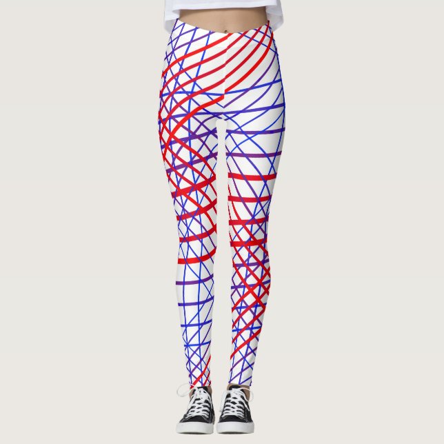 Röda Blå Leggings (Framsida)