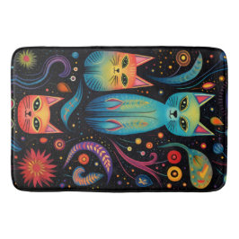 Röda blåa Gulter Badrumsmatta