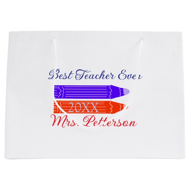 Röda blåa kritor är den bästa läraren som någonsin (Framsidan)