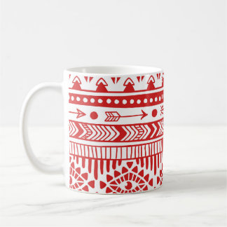 Röda Bläck Doodle. Kaffemugg