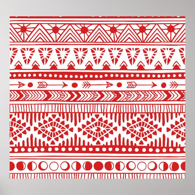 Röda Bläck Doodle. Poster (Framsidan)