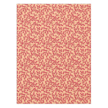  Röda bladrika grenar Sömlöst mönster