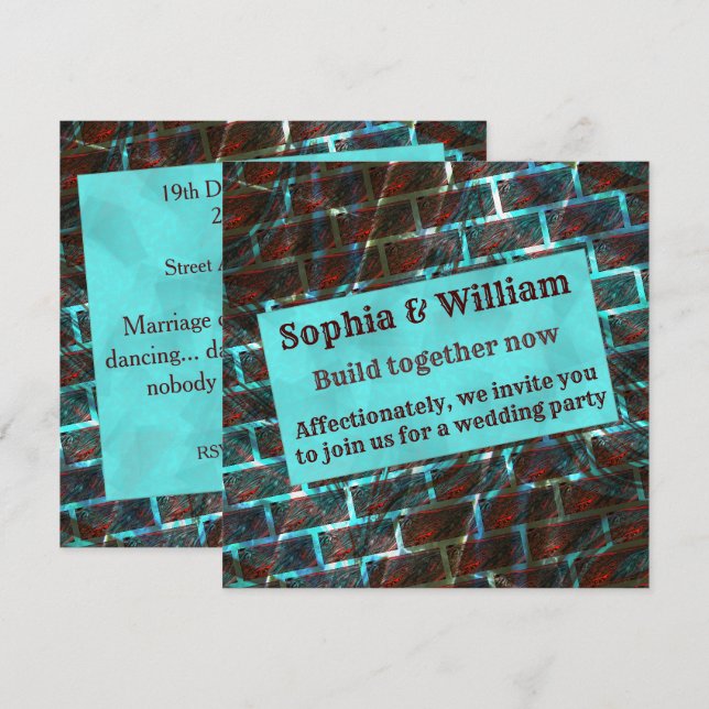 Röda blåfläckar, repor, stödraster eller mutor inbjudningar (Fram/baksida)