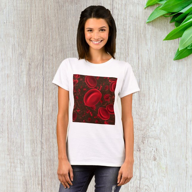 Röda blodkroppar Mikroskopisk T Shirt (Skapare uppladdad)