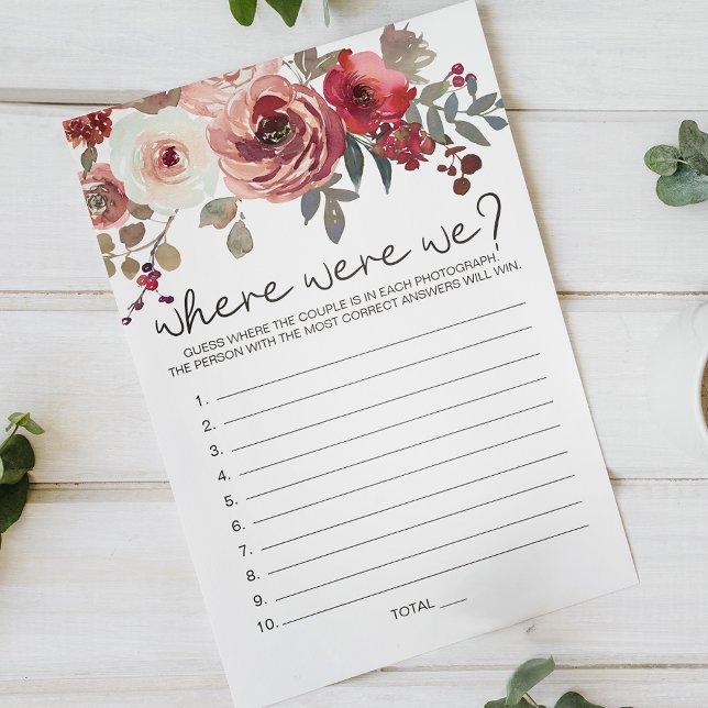 Röda  Blommigten Ro spelade där vi var Flygblad (Skapare uppladdad)