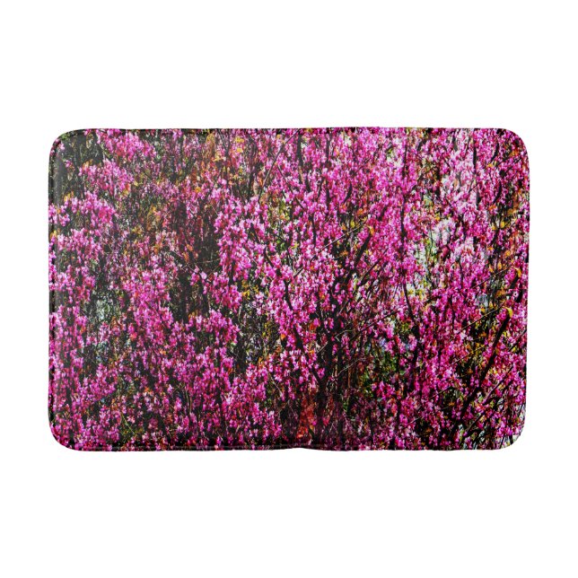 Röda blommor...... badrumsmatta (Framsidan)