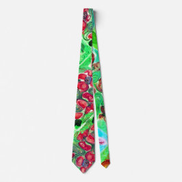 Röda Blommor Fantasy Mini Slips