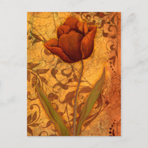 Röda blommor II Vykort