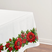 Röda blommor och bär Festiv högtid