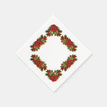 Röda blommor och bär Festiv högtid