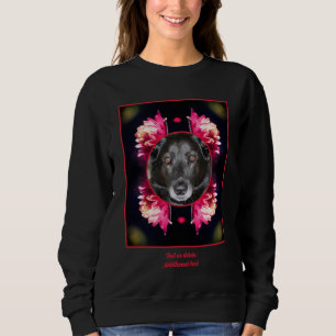 Röda blommor Ram Skapar ditt eget foto av sällskap T Shirt