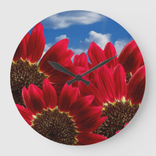 röda blommor stor klocka