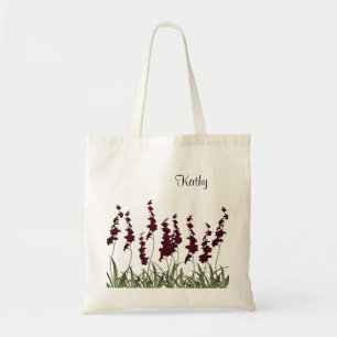 Röda blommor tygkasse