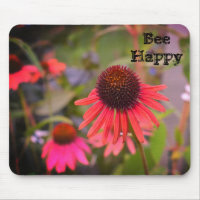 Röda blommor vid RHS Wisley Bee Lycklig