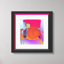 Röda bollar fåtölj canvastryck