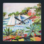 Röda bomben vid Bay II Fyrkantig Klocka<br><div class="desc">Den röda tråden av Karen Fält i Bay II</div>