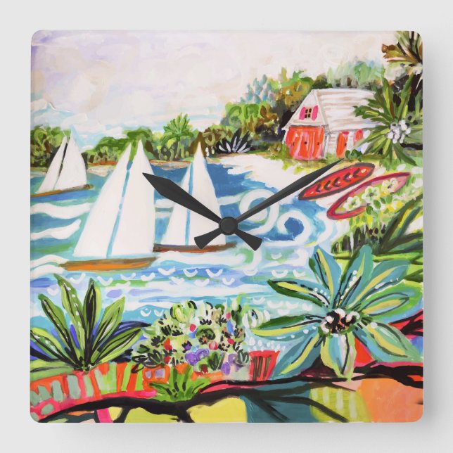 Röda bomben vid Bay II Fyrkantig Klocka (Framsida)