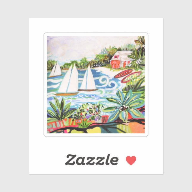 Röda bomben vid Bay II Klistermärken (Ark)