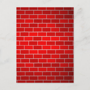 Röda brickor med potlight-bakgrund vykort