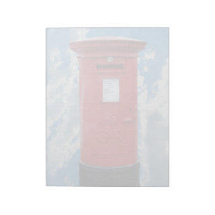 Röda brittiska Post boxas Anteckningsblock