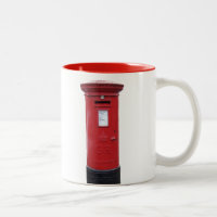 Röda brittiska Post boxas