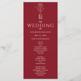 Röda bröllop program