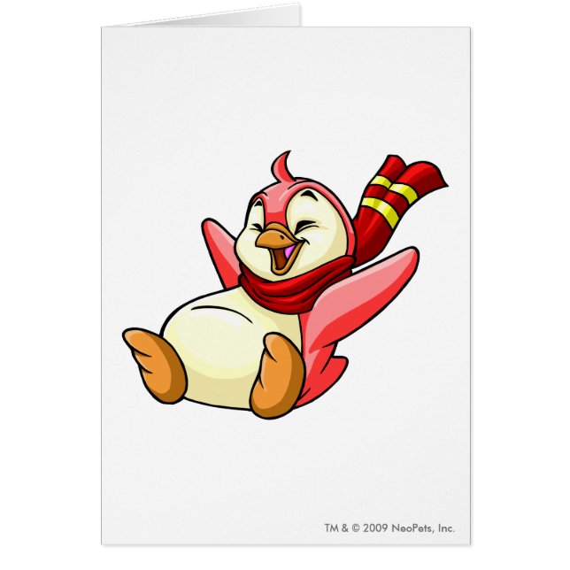 Röda Bruce Hälsningskort (Framsidan)