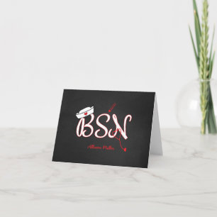 Röda BSN tackar dig cards, Tack Kort