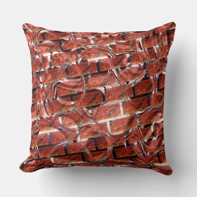 Röda bubblor vid gräddning eller brickeffekt? Meta Kudde (Framsida)