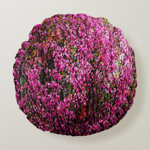 Röda bud-blommor....... rund kudde