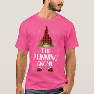 Röda buffalo som matchar den löpande Gnome Chris T Shirt